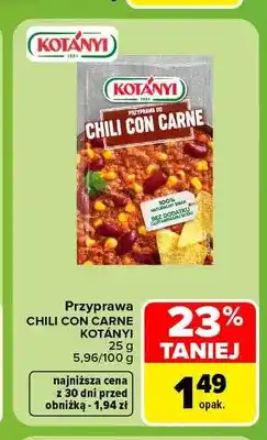 Carrefour Przyprawa chili con carne Kotányi oferta