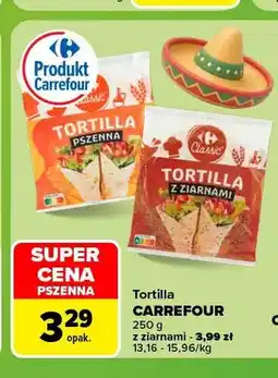 Carrefour Tortilla z ziarnami Carrefour oferta