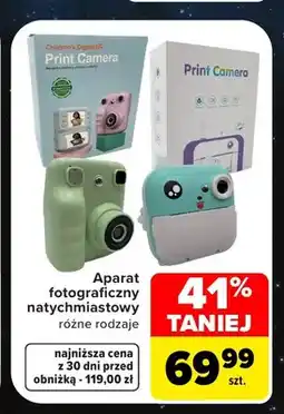 Carrefour Aparat fotograficzny natychmiastowy oferta