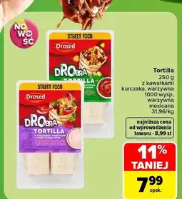 Carrefour Tortilla z kawałkami kurczaka Drosed oferta