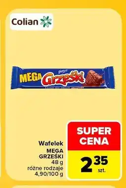 Carrefour Wafelek Mega Grześki oferta