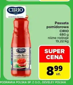 Carrefour Passata pomidorowa Cirio oferta