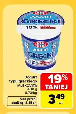 Carrefour Jogurt typu greckiego Mlekovita oferta