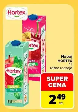 Carrefour Napój Hortex jabłko mięta oferta