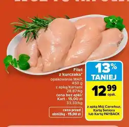 Carrefour Filet z kurczaka opakowanie oferta