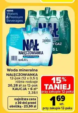 Carrefour Woda mineralna Nałęczowianka 12-pak oferta