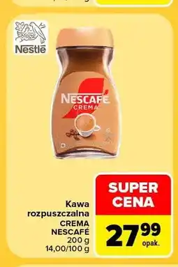 Carrefour Kawa rozpuszczalna Crema Nescafé oferta