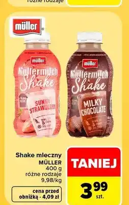Carrefour Shake mleczny Müller oferta