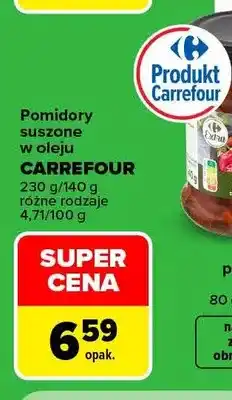 Carrefour Pomidory suszone w oleju Carrefour oferta