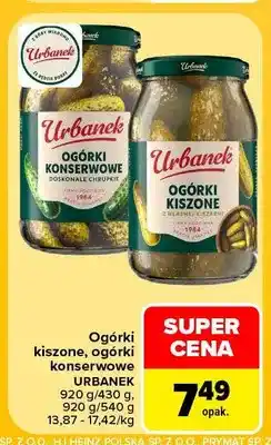 Carrefour Ogórki kiszone Urbanek oferta