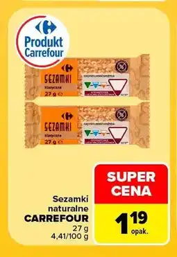 Carrefour Sezamki naturalne Carrefour oferta