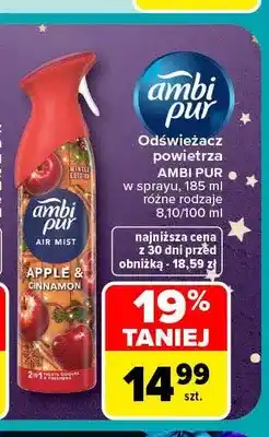 Carrefour Odświeżacz powietrza w sprayu Ambi Pur oferta