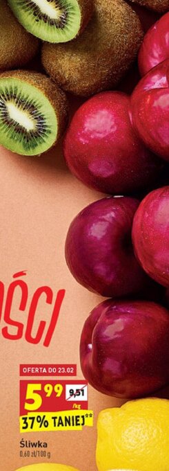 Biedronka Śliwka 1kg oferta
