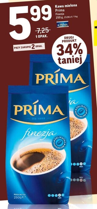 Intermarche Kawa mielona Prima Finezja 250g oferta
