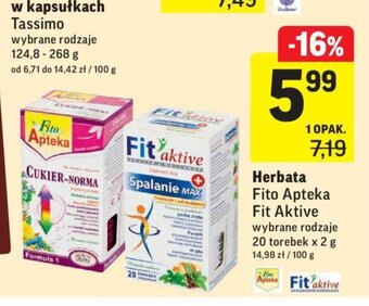 Intermarche Herbata Fito Apteka, Fit Aktive 20 torebek oferta