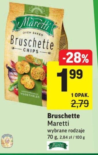Intermarche Bruschette Maretti różne smaki 70g oferta
