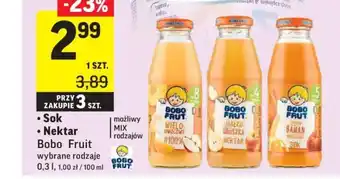 Intermarche Sok, Nektar Bobo Frut 300ml oferta