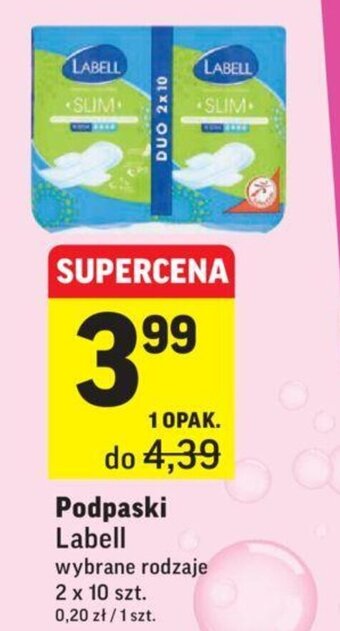 Intermarche Podpaski Labell 2x10szt. oferta