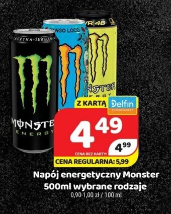 Delfin Napój energetyczny Monster 500ml oferta