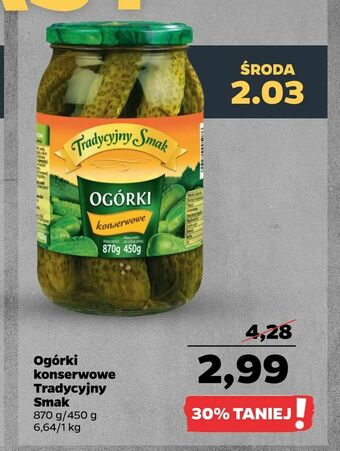 Netto Ogórki konserwowe Tradycyjny Smak oferta