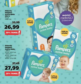 Netto Pieluchy Pampers Active Baby oferta