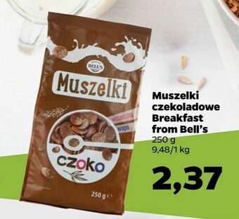 Netto Muszelki czekoladowe Breakfast from Bell's oferta