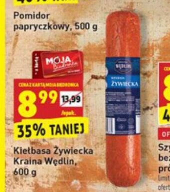 Biedronka Kiełbasa żywiecka 600g oferta