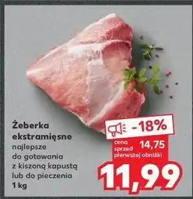 Kaufland Żeberka ekstramięsne 1 KG oferta