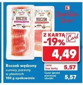 Kaufland Boczek surowy plastry 1 SZT 100 G oferta