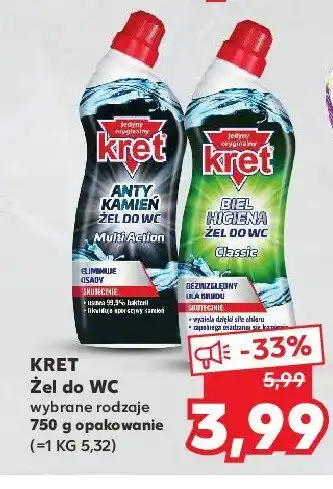 Kaufland Żel do wc usuwa kamień 1 SZT 750 G oferta