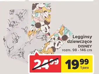 Carrefour Legginsy dziewczęce disney 98-146 cm 1 SZT oferta