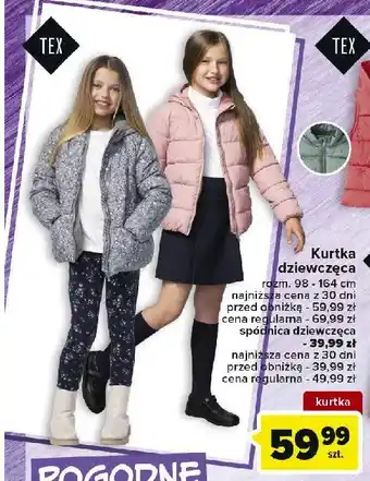 Carrefour Kurtka dziewczęca 98-164 cm 1 SZT oferta