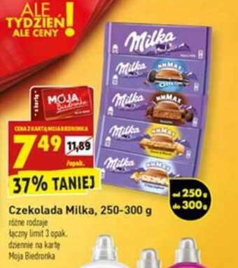 Biedronka Czekolada Milka 250-300g oferta