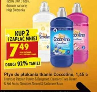 Biedronka Płyn do płukania tkanin Coccolino 1,45l oferta