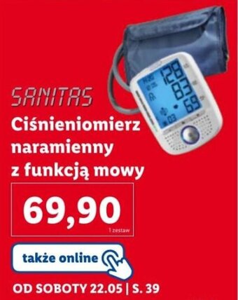 Ciśnieniomierz naramienny z funkcją mowy