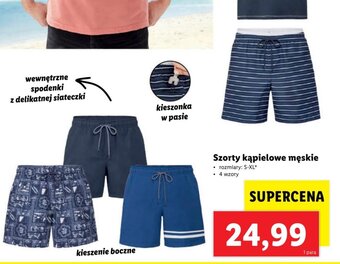 Lidl Szorty kąpielowe męskie oferta