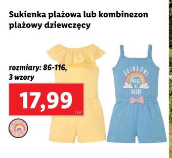 Lidl Sukienka plażowa lub kombinezon plażowy dziewczęcy oferta