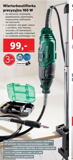 Lidl Wiertarkoszlifierka precyzyjna 160W oferta