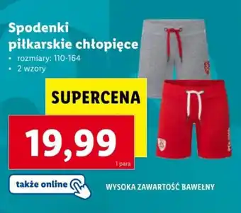 Lidl Spodenki piłkarskie chłopięce oferta