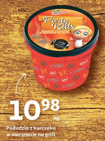Auchan Podudzia z kurczaka w marynacie na grill 1kg oferta