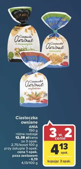 Carrefour Market Ciasteczka owsiane z rozmarynem 1 SZT 150 G oferta