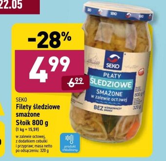 ALDI Filety śledziowe smażone 800g oferta