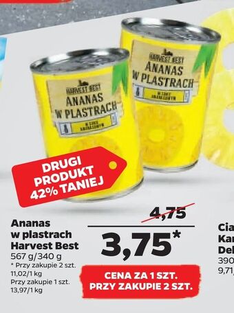 Netto Ananas w plastrach Harvest Best oferta