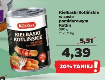Netto Kiełbaski Kotlińskie w sosie pomidorowym Kotlin oferta