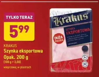 ALDI Szynka eksportowa Krakus 200g oferta