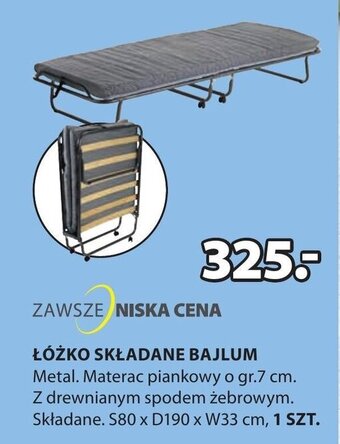 JYSK Łóżko składane Bajlum oferta