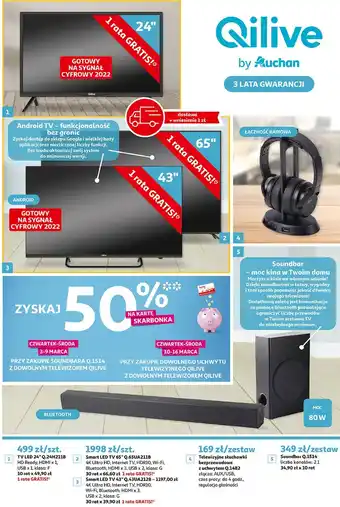 Auchan Telewizor led 43" 1 SZT oferta