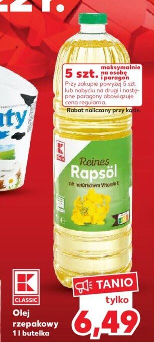 Kaufland Olej rzepakowy 1l oferta