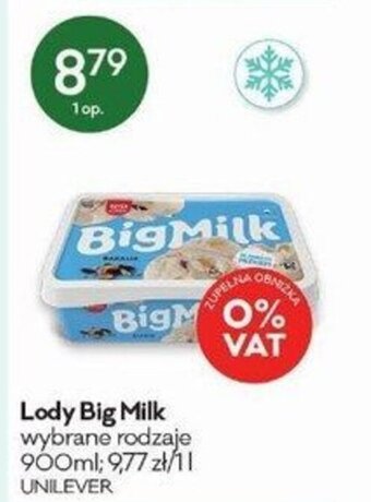 Groszek Lody Big Milk 900ml oferta
