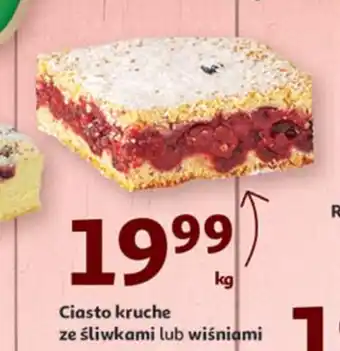 Auchan Ciasto kruche ze śliwkami lub wiśniami 1kg oferta